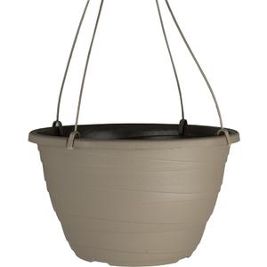 The HC Companies Wrapt Hanging Planters - Lightweight Plant Pot Hanger for Hanging Plants, Vegetables & Herbs - Outdoor & Indoor Hanging Basket for Plants (11" Pepperstone)
