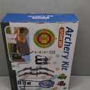 LED Standing Target Archery Set with Bow & Arrows & LED Dart Board for Kids 4-12 Years Old, Outdoor Sports Toy Gift for Boys & Girls