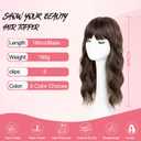 Sakuraaa Hair Toppers for Women with Thinning Hair 18inch Toppers With 6.56.5 Large Base Long wavy Layered Premium Synthetic Hair Pieces (H2/426)