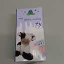 Hopearl Adorable Plush Cow Toy Floppy Dairy Cattle Soft Stuffed Animal Cute Birthday Gifts for Boys Girls Kids Toddlers, 9'' (Black and White)