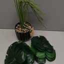 Der Rose 28'' Fake Plants Tall Artificial Monstera Faux Plants Indoor Outdoor Tree for Living Room Home House Decor