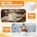 120 Pack Foam Bowls 8 Ounce Disposable Soup Container for Hot and Cold Foods Ice Cream, Yogurt, Soup, Takeout