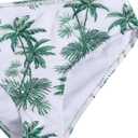 Milumia Girl's 3 Pieces Bikini Set Tropical Print Criss Cross Wrap Bathing Suit with Beach Skirt (Multicolor)