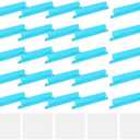 uxcell Hanging File Folder Tabs, 4 Inch Insertable Tabs and Inserts Plastic Clear File Organizer Labels Filing for Folder Quick Identification, Blue, 150 Pcs