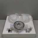 Bathroom Vanity Light Fixtures: 2-Lights Vanity Lighting Fixtures with Frosted Milky Glass Shades, Hardwired 11 in Brushed Nickel Vanity Lights Over Mirror (Exclude E26 Bulb)
