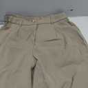 LILLUSORY Wide Leg Dress Pants Women's High Waisted Dressy Trousers (Beige, L)