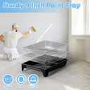 Paint Roller Kit, 25 Piece Paint Supplies, 9"4" Paint Rollers, Paint Brushes for Walls, Microfiber Roller Covers for Professional Painting, Blue