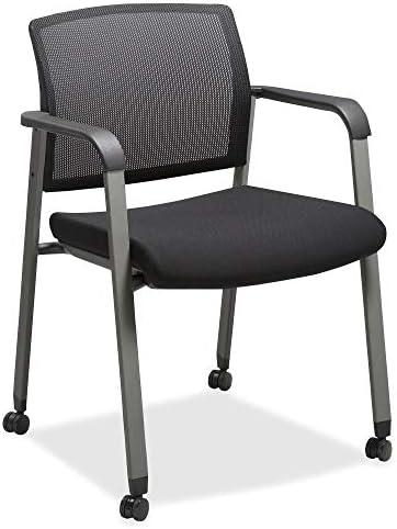 Lorell Mesh Back Guest Chairs with Casters