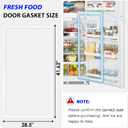 Upgrade 242193206 Refrigerator Fresh Food Door Gasket, Compatible with Frigidaire, Kenmore, Crosley, White-Westinghouse Refrigerators, Replacement Parts Include AP5806733, PS949381, EAP9493819