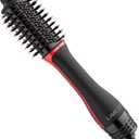 Umeely Plus 2.0 Hair Dryer Brush Blow Dryer Brush in One, 2'' Oval Brush Head Hot Air Brush Styler & Volumizer with Ionic Technology, NTC Smart Temp Control for Smooth, Frizz-Free, Shiny Hair (Red/Black)