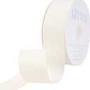 Ivory Ribbon, Grosgrain Ribbon 1-1/2 Inch x Continuous 50 Yards, Ivory Grosgrain Ribbon for Crafts, Gift Wrapping, Hair Accessories, Wedding Decor, Sewing and Bow Making