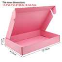Pink Shipping Boxes For Small Business, 12*8*2 Inches, Pack Of 12, Corrugated Cardboard Boxes For Shipping, Packaging, Storage, Craft Gifts Giving