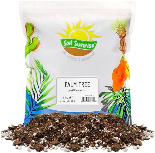 Palm Tree Potting Soil (8 Quarts), All Purpose Mix for Growing Indoor Palm Plants
