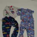 The Children's Place Baby Boys' and Toddler Long Sleeve Top and Pants Snug Fit 100% Cotton 4 Piece Pajama Set Size (12-18) months