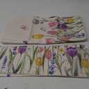 Spring Pillow Covers 22x22, Set of 2 Watercolor Flowers Lavender Butterful Tulip Decorative Throw Pillows Summer Spring Floral Pillowcase Farmhouse Outdoor Cushion Case for Couch Home Decor (22" x 22" (Pack of 2), Tulip 1)