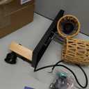 2-Light Farmhouse Bathroom Vanity Light Fixtures Over Mirror, Wood Rustic Boho Rattan Wall Sconce with Hand Woven Wicker Lampshade, Black Wall Lighting for Hallway, Living Room, Bedroom, Spa Room