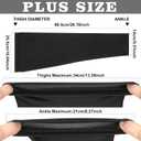 Sosation 8 Pcs Knee Brace Undersleeve Knee Sleeve for Under Brace Closed Patella Compression Breathable Leg Sleeves for Men Women Thigh Shin Support for Sports Protector(X-Large)