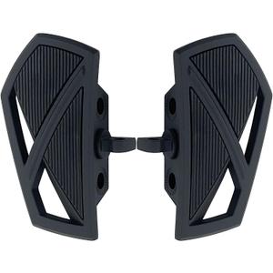 FATECIM Motorcycle Foot Pegs Pedals Rests Motorbike Highway Mini Floorboards Male Mount Anti-Slip for Harley Dyna Fat Bob Touring Road Glide Street Glide Sportster 883 Fat Boy (Black)