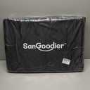 Sangoodier Dog Car Seat Cover for Back Seat, Hard Bottom Back Seat Extender for Dogs, Waterproof Dog Hammock for Truck Support to 400lbs, Car Seat Protector for Cars, Trucks, SUV, Jeep