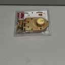 Prime-Line U 9972 Jimmy-Resistant Deadlock, Diecast, Brass Color, Angle Strike, Double Cylinder (Single Pack)