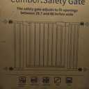 Cumbor 29.7-46" Baby Gate for Stairs, Toddler Safety Essentials for The House, Auto Close Dog Gate for Doorways, Mom's Choice Awards Winner-Easy Install Pressure Mounted Pet Gates for Dogs, White