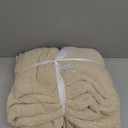 CYMULA Super Soft Twin Size Beige Knit Throw Blanket - Lightweight Plush Fuzzy Fluffy Warm Cozy Blankets and Throws for Sofa Bed All Season Use, 60x80 inches