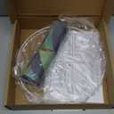 Drum lamp shades,13"Top x 13"Bottom x 10"High Blue Fabric Lamp Shades,for Table Lamps Floor Lamps,Farmhouse Lampshades Replacement,Support Spider and E26/E27 Base,Assembly Required (1 Pack)