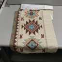 Geometric Aztec Native American Classic Coffee Table Runner - Kitchen & Dining Table Decor, Wedding & Party Decor - Farmhouse Rustic Beige (12" x 72")