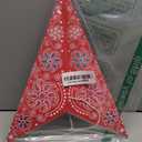 GalaxyArts Paper Star Lanterns, 24 Inch Red Chakra 3D Light-Up Hanging Lamp, Handcrafted Hollow Out 5-Point Star Decoration for Christmas, Wedding, Birthday, Parties, Indoor Outdoor Holiday Home Dcor (Medium)