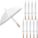 Wedding Umbrella - 48" Umbrella - Manual Open - 10 Pack (White)