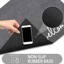 LYGLIGH Welcome Mat Indoor, Ultra Thin Door Mat, 1/10 in Thin Door Mats for Inside Entry, Non-Slip, Absorbent, Quick-Dry, Washable, Fit Under Door Entryway Doormat for Entrance, 24"X16", Dark Grey