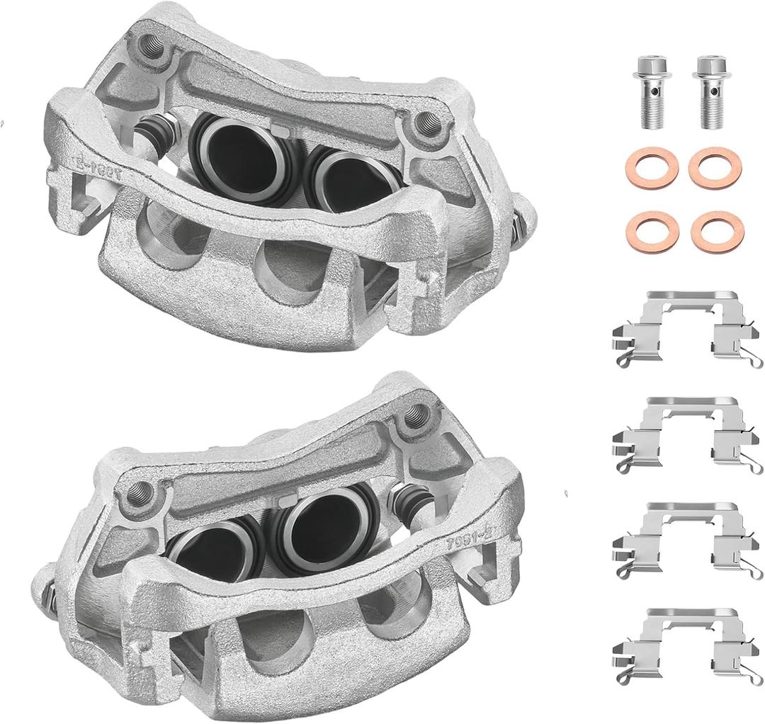 BDFHYK 19-B7100 19-B7101 Front Disc Brake Caliper Assembly Compatible with Nissan Murano/Pathfinder 2015-2023, Compatible with Infiniti JX35/QX60 2013-2020, 2.5L 3.5L l4 V6 Gas 2pcs