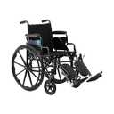 Medline Lightweight Wheelchair for Adults With Swing-Back, Desk-Length Arms, Elevating Leg Rests; 16"W x 16"D Seat