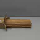 UNISHADES No Drill Cordless Bamboo Roman Shades, 21×64 in, Carbonized