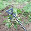 Weed Remover Tool,Garden Weed Tool, Portable Garden Weeder Tool for Vegetable Gardening Backyard Farm Planting & Weeding (Black Handle)