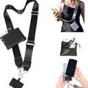 Crossbody Body Phone Holder for Women, New Phone Strap with Zippered Pouch, Adjustable Crossbody Strap