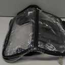 Oraben Clear Backpack for Stadium Events Clear Bag Small Stadium Backpack Waterproof 12x6x12 for Women Men Adult Concert Sports (Black)