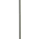 Simple Designs LF1055-WHT 57" Slim and Stylish Brushed Nickel Floor Lamp with Drum Shade, for Living Room, Bedroom, Office, White