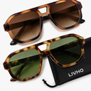 livho Trendy Polarized Square Aviator Sunglasses Women Men Square Eyewear Frame, Retro Sun Glasses for Women Men 2025 Shades