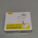 Nulaxy Car Bluetooth FM Transmitter [2024 Upgraded], 1.44" Display Flexible Gooseneck, Handsfree Call Wireless Music Stereo Audio Player Radio Adapter Car Kit USB Phone Charger, TF SD Card AUX-KM18 (Black)