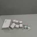 coolnews 8 Pack Vintage Antique Brass Cabinet Knobs, Clear Crystal Drawer Knobs for Kitchen Bedroom Bathroom, Old Style Glass Knobs and Pulls for Cabinets Closet Furniture, Antique Bronze