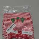 ZAXARRA Baby Christmas Sweatshirt Romper Striped Waffle Knit Jumpsuit Christmas Tree Embroidery Cute Boy Girl Holiday Outfit (6-12 Months)