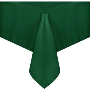 sancua Rectangle Tablecloth - 60 x 84 Inch - Stain and Wrinkle Resistant Washable Polyester Table Cloth, Decorative Fabric Table Cover for Dining Tables, Buffet Parties and Christmas, Hunter Green