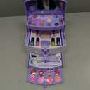 PERRYHOME Kids Makeup Set for Girl 56 Pcs Washable Real Cosmetic, Non-Toxic Frozen Toys Toddler Makeup Kit, 2026 New Princess Valentine & Birthday Girl Gift for 3 4 5 6 7 8 9 10 11 12 Year Old Girls