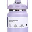 0.73 Gallon Large Insulated Water Bottle with Handle, 93 oz, Purple, 2800 ml Tumbler Jug, Insulated Container, Insulated Jar, Leak-Proof, 304 SS Thermal Mug, Hot/Cold Beverages, Sports, Travel, Gym