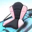 Montekin Thickened Kayak Seat with Back Support, Sit On Top Cushioned Canoe Backrest Molded Foam Seat for SUP Paddle Board Fishing Boat Long Trip