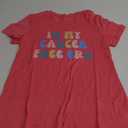 In My Cancer Free Era T-Shirt Graphic Grandmother Tee Casual Mothers Day V Neck Tops Pink S