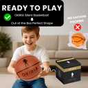 Silent Basketball Size 7, Not Vacuum Compressed, Gift Ready Box Packaging, Quiet Indoor Foam Ball with Deep Grooves for Home Dribbling Practice, Official Size 7