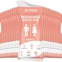 DIBBATU Disposable Urinal Bag, 24 PCS 800ML Emergency Urine Bag, Unisex Urinal Bag, Portable Camping Pee Bag, Travel Urine Bags Vomit Bag for Traffic Jams, Camping, Hiking, Pregnant, Patient, Kids