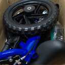 KRIDDO Pro Toddler Balance Bike 2+ Year Old with Hand Brake and Kickstand, 12 Inch Push Bicycle, Gift Bike for 2-5 Boys Girls, Blue